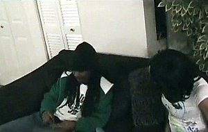 Ebony couple amateur oral