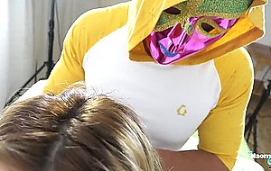 Hung trans naomi chi ass fucked by a burglar