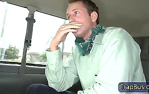 Blindfolded amateur straighty sucked off