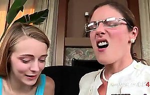 Milf and doughter on the couch...