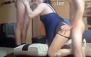 Sexy latina tranny trio sex