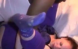 Bbw teen gf creampied by black jock!