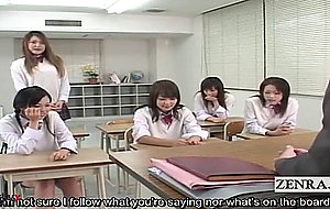 Subtitled cfnm japan school health class demonstration