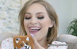 Perky teen wants to please a big black cock