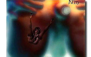 Horny cd playing with lovely doll & vibrator
