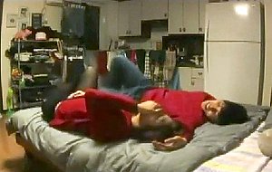Slutty korean chick with big tits loves 69 position