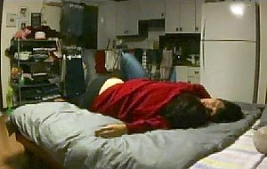 Slutty korean chick with big tits loves 69 position