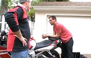 Father and son fuck milf