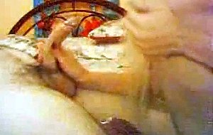 Mature tranny swallows big cock