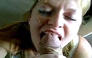 Hot homemade amateur facial cumshoney