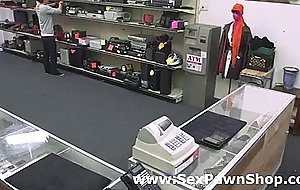 Big tit amateur gives bj for money