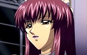Bondage hentai shemale bigboobs with three cocks sucking her master cock