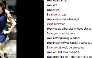 Omegle, guy showing off sisters pics non naked 