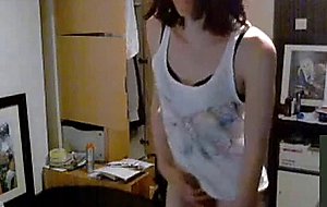 Amateur shemale in her room