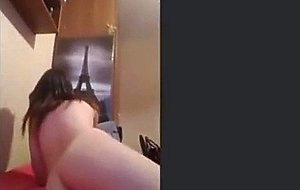 Hottie on skype banana in ass 