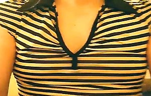 Blonde sissy comes back & dances