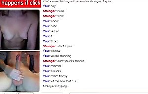 Super cool teen having fun on omegle