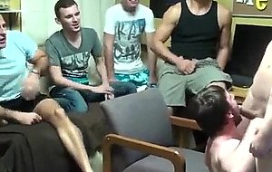 College boy with two dicks in mouth