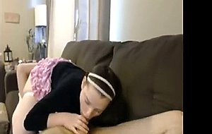 Teen sucks brother on her twitch