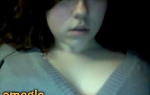Omegle, sweet 19yo flashes amazing boobs 