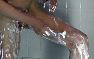 Cute guy showering 3 
