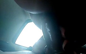 Hung tgirl buttfucking guy outside in his car