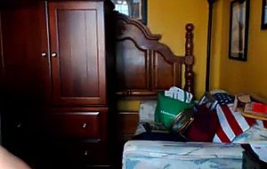 Hung cam girl shows her goods