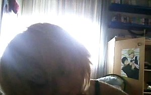 Blond italian crossdresser bj