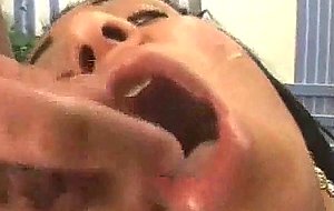 Guy playing with shemales boobs