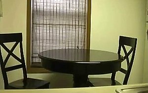 Big mike flashes dick in the kitchen 