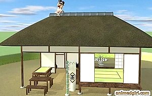 D japanese hentai shemale tittyfucked and cummed
