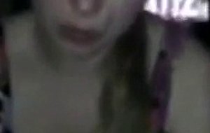 She sucks his bbc until he cums in her mouth 