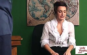 School teacher instructs jerkoff...