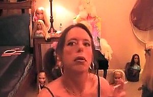 Crossdresser likes dolls