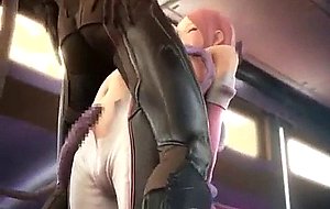 Redhead animated gets boobs fucked