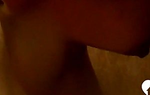 Amazing girlfriend shows her goods while showering