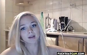 Hot blonde teen in a nude sweet honey moment 