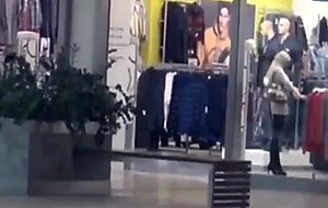 Dutch blonde bj in the mall 