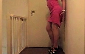 Horny cd toying his ass