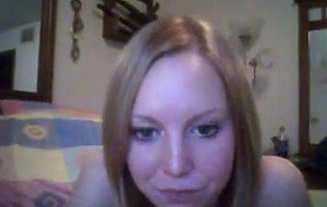 Petite blonde teen strips and plays
