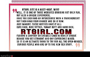 Horny shemale couple bj and machine fuck