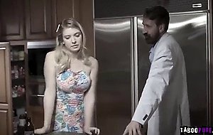 Blonde teen getting fuck by dads friend 