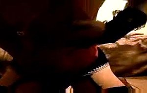 Amateur crossdressers have fun at home