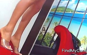 Blond russian milf sweet feet