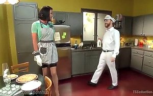 Ts fucks tiny guy