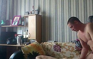 Russian girl is shy on cam