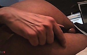 Sissy learning to gape her pussy