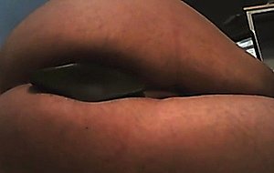 Sissy learning to gape her pussy