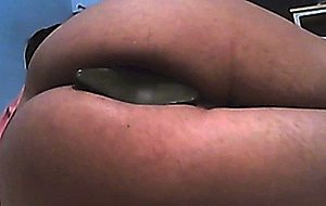 Sissy learning to gape her pussy