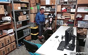 Female thief gets her hole screwed intense 